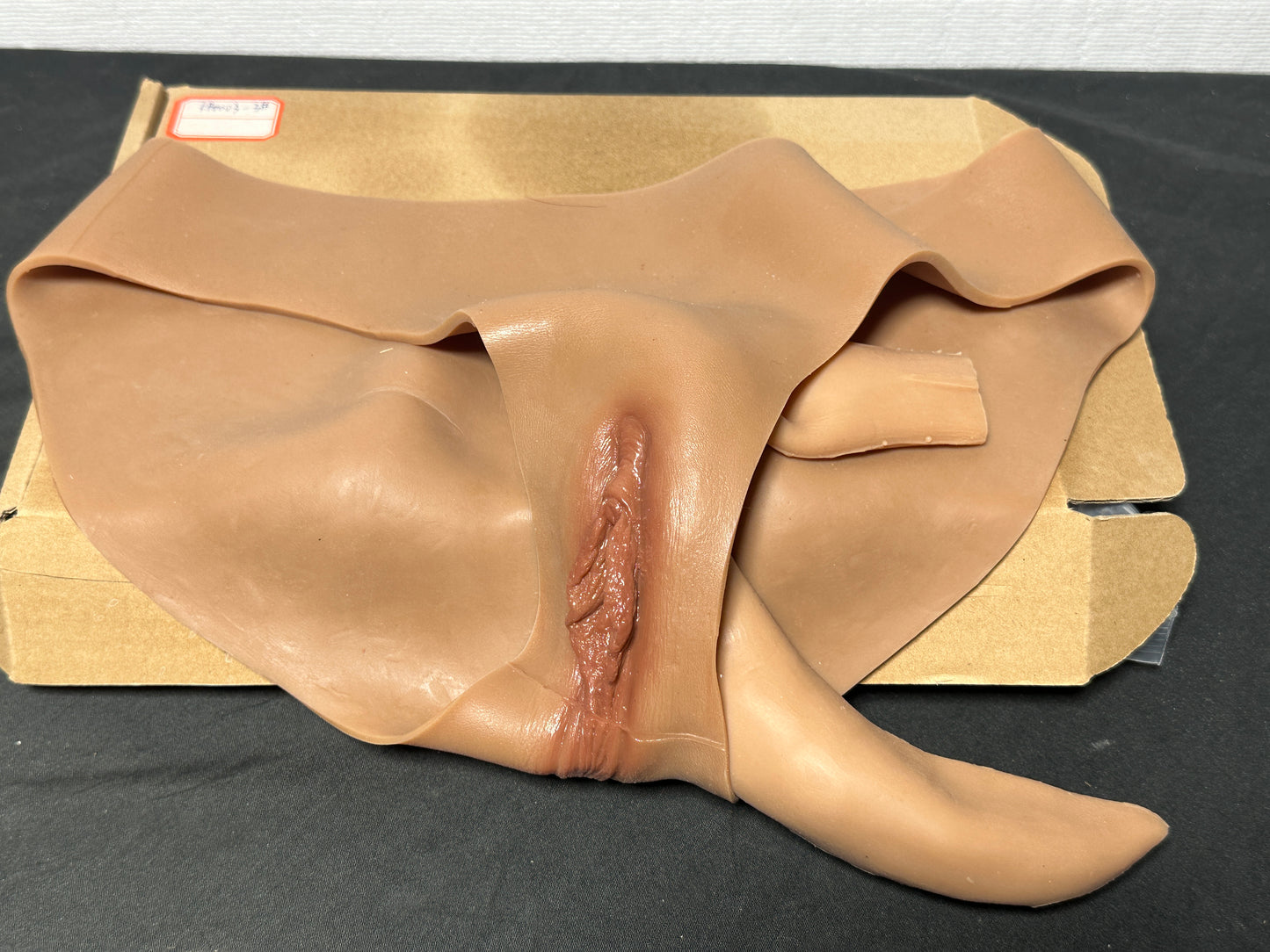 Vagina Bikini Tan Color (One Size) (Very Tan) You put them on and then some guy from Grinder can fuck your fake pussy(#006)