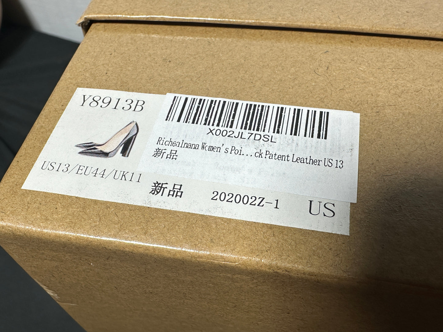 Black Closed Toe High Heels Size 13 New with Box (#013)