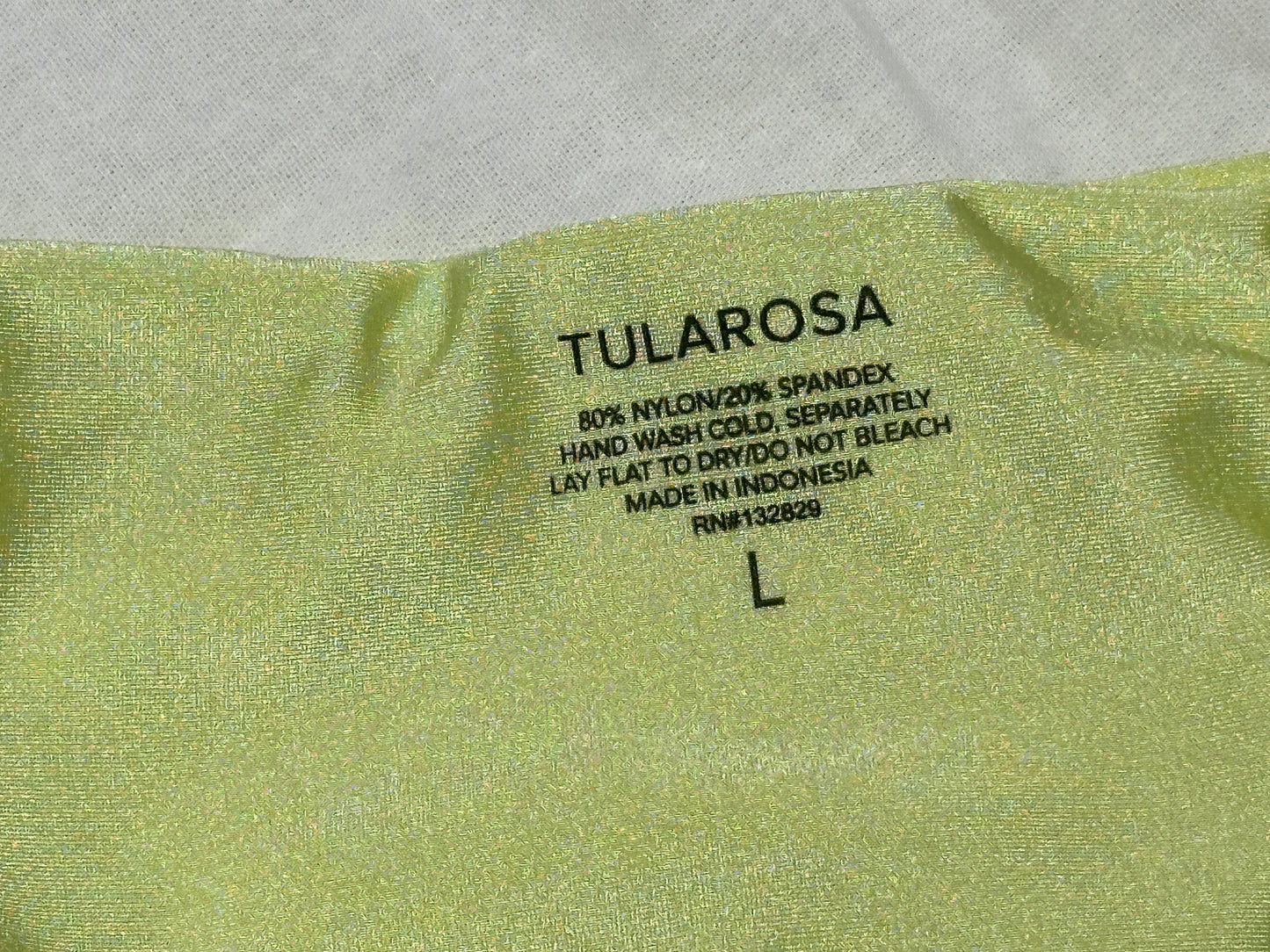 Key Lime Pussy Pie Bottoms from Tularosa Size Large SRP $88 (New) Silky Silky