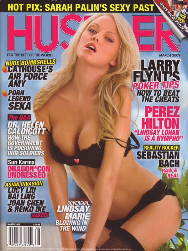 Lindsay Marie Hustler Magazine March 2009 (Actual Hardcopy)