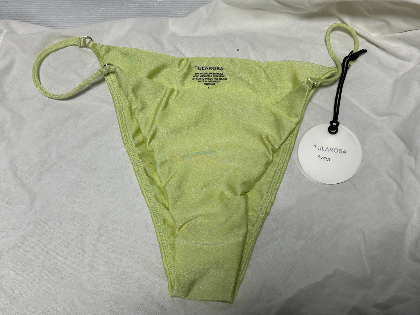 Key Lime Pussy Pie Bottoms from Tularosa Size Large SRP $88 (New) Silky Silky