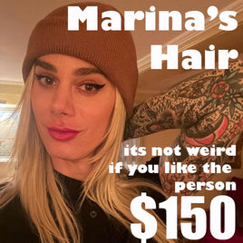 Marina's Used Hair comes with 2 Halo Extensions