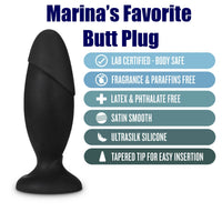 Anal Adventures Platinum Silicone Rocket Plug (2 inch wide, 6 inches insertable)  - Free Shipping