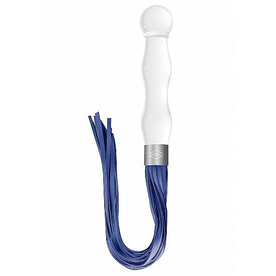 Chrystalino Whipster White Glass Long Plug and Whip Dual Purpose