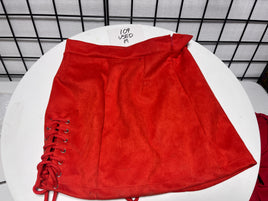 Red Skirt (make up stains) (Marina Used) #109 - Size Med